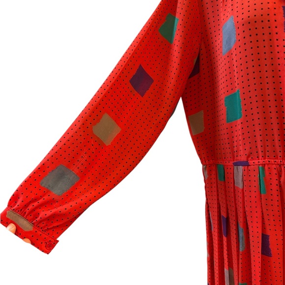 Vintage abstract pattern dress - Picture 4 of 4